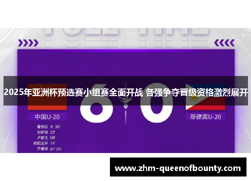 2025年亚洲杯预选赛小组赛全面开战 各强争夺晋级资格激烈展开